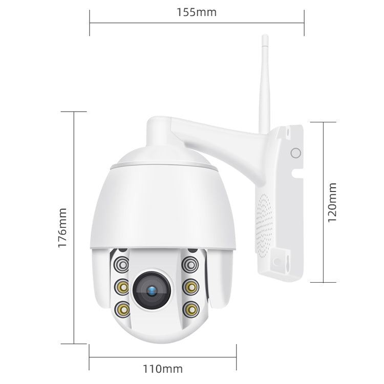QX2 1080P HD 360 Degrees Panoramic WiFi Day and Night Full-color IP66 Waterproof Smart Camera, Support Motion Detection / Two-way Voice / TF Card, US Plug, WiFi Version QX2 1080P HD 360 Degrees Panoramic WiFi Day and Night Full-color IP66 Waterproof Smart Camera, Support Motion Detection / Two-way Voice / TF Card, US Plug, WiFi Version